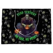 🖤 Black Frankenstein Halloween Sac cadeau 💀 🎃 (Devant)