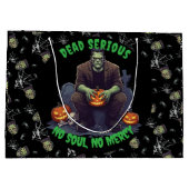 🖤 Black Frankenstein Halloween Sac cadeau 💀 🎃 (Dos)