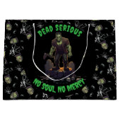 🖤 Black Frankenstein Halloween Sac cadeau 💀 🎃 (Devant)