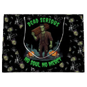 🖤 Black Frankenstein Halloween Sac cadeau 💀 🎃 (Devant)