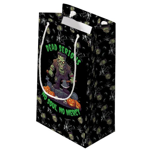 🖤 Black Frankenstein Halloween Sac cadeau (Dos Angle)