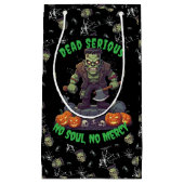 🖤 Black Frankenstein Halloween Sac cadeau (Devant)