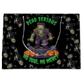 🖤 Black Frankenstein Halloween Sac cadeau 💀 🎃 (Devant)
