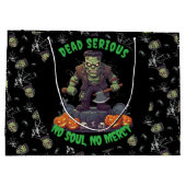 🖤 Black Frankenstein Halloween Sac cadeau 💀 🎃 (Dos)