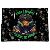 🖤 Black Frankenstein Halloween Sac cadeau 💀 🎃 (Devant)