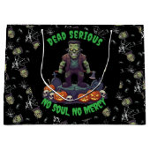 🖤 Black Frankenstein Halloween Sac cadeau 💀 🎃 (Devant)