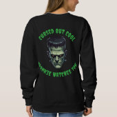 🖤 Black Frankenstein Halloween Sweatshirt 💀 🎃 U (Dos)