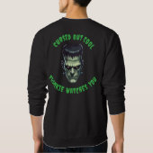 🖤 Black Frankenstein Halloween Sweatshirt 💀 🎃 U (Dos)