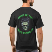 🖤 Black Frankenstein Halloween T-shirt 💀⚡ (Achterkant)