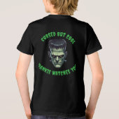 🖤 Black Frankenstein Halloween T-shirt 💀⚡ (Achterkant)