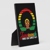 Black Freedom Free Ish sinds 1865 Juneteenth Fotoplaat (Zijkant)