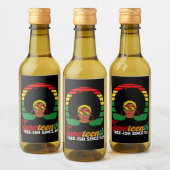 Black Freedom Free Ish sinds 1865 Juneteenth Wijn Etiket (Flessen)