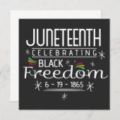Black Freedom Junetetiende Kaart (Voorkant / Achterkant)
