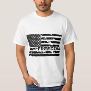 Black Freedom Vlag van de Verenigde Staten T-shirt