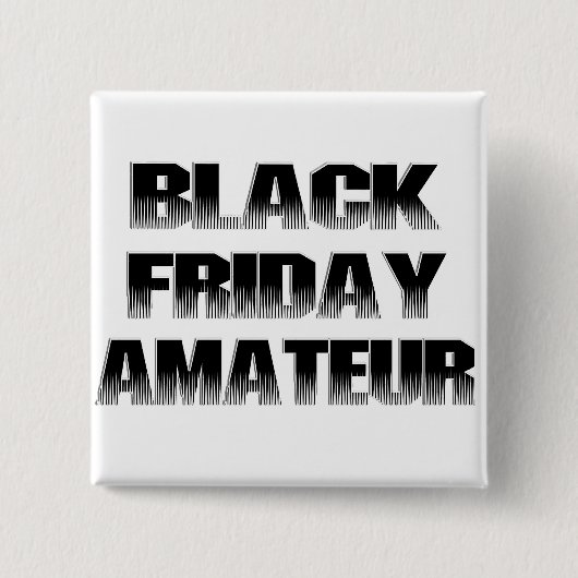 Black Friday Amateur Vierkante Button 5,1 Cm (Voorkant)