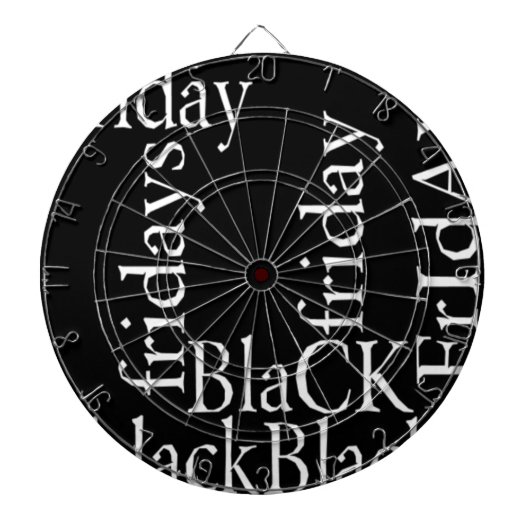 Black Friday Design Dartbord (Voorkant)