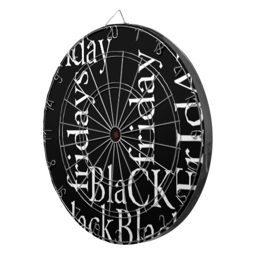 Black Friday Design Dartbord (Voorkant Rechts)