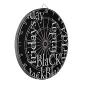 Black Friday Design Dartbord (Voorkant Links)