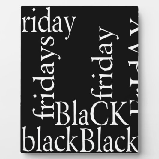 Black Friday Design Fotoplaat (Voorkant)