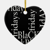 Black Friday Design Keramisch Ornament (Voorkant)