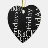 Black Friday Design Keramisch Ornament (Links)
