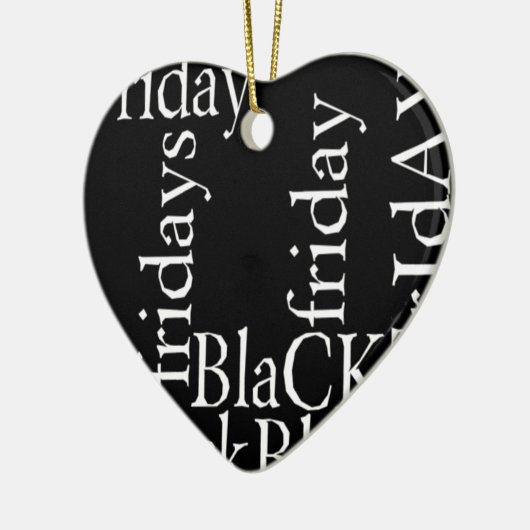 Black Friday Design Keramisch Ornament (Links)