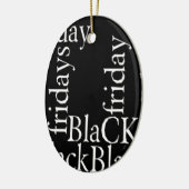 Black Friday Design Keramisch Ornament (Links)