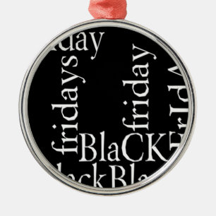Black Friday Design Metalen Ornament