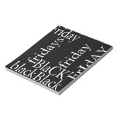 Black Friday Design Notitieblok (Gedraaid)