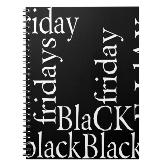 Black Friday Design Notitieboek (Voorkant)