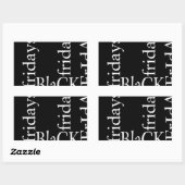 Black Friday Design Rechthoekige Sticker (Vel)