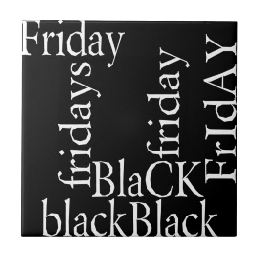 Black Friday Design Tegeltje (Voorkant)