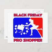 Black Friday Pro Shopper Briefkaart (Voorkant / Achterkant)