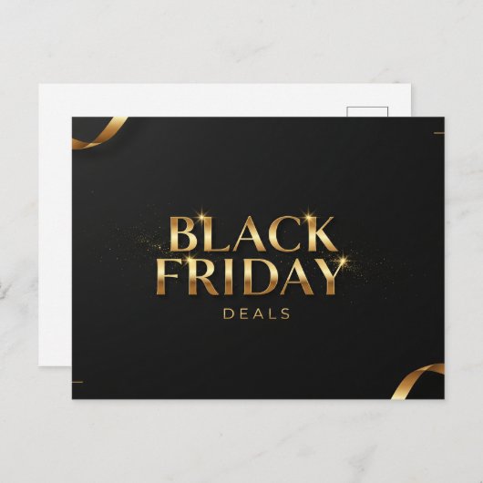 Black Friday Promoties Briefkaart (Voorkant / Achterkant)