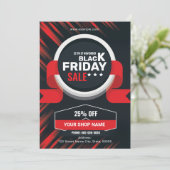Black Friday Promotional Sale Flyer Kaart (Staand voorkant)