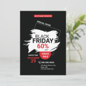 Black Friday Promotionele Sale Flyer Sjabloon (Staand voorkant)