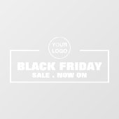 Black Friday Sale en bedrijfslogo Raamsticker (Vel)