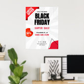 Black Friday Sale Flyer, Poster de vente d'entrepr (Bureau à domicile)