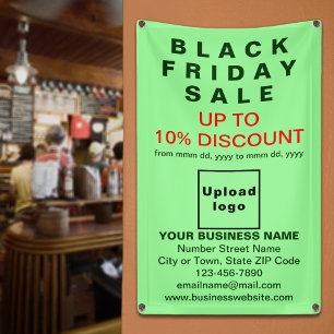 Black Friday Sale op lichtgroene banner