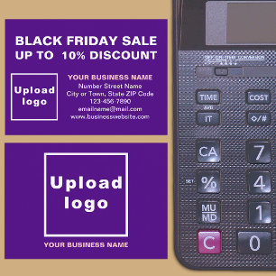 Black Friday Sale op paarse doos kaart