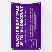 Black Friday Sale op Paarse rechthoekige banner (Verticaal)