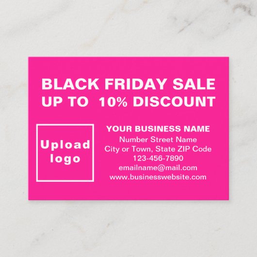 Black Friday Sale op Roze Behuizing Kaart (Voorkant)