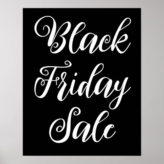Black Friday Sale Sign, affiche de vente au magasi (Devant)