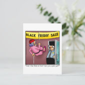 Black Friday Shopping Humor Briefkaart (Staand voorkant)