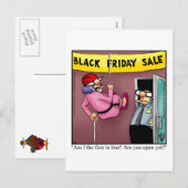Black Friday Shopping Humor Briefkaart (Voorkant / Achterkant)
