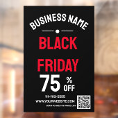 Black Friday Store Sale Zwart Raamsticker (Vel 2)