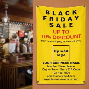 Black Friday Vente sur bannière jaune