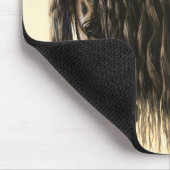 Black Friesian Draft Horse Muismat (Hoek)