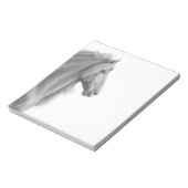 Black Friesian Stallion Horse Notitieblok (Gedraaid)