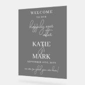 Black Frosted Joyeux Jamais après Mariage (Angle)